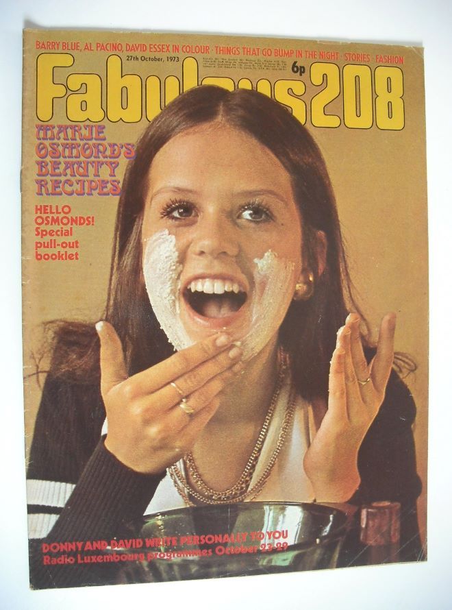 Fabulous 208 magazine (27 October 1973 - Marie Osmond cover)