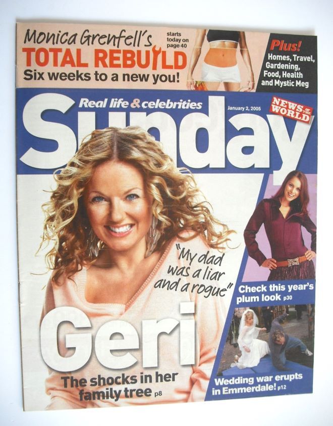 Sunday magazine - 2 January 2005 - Geri Halliwell cover
