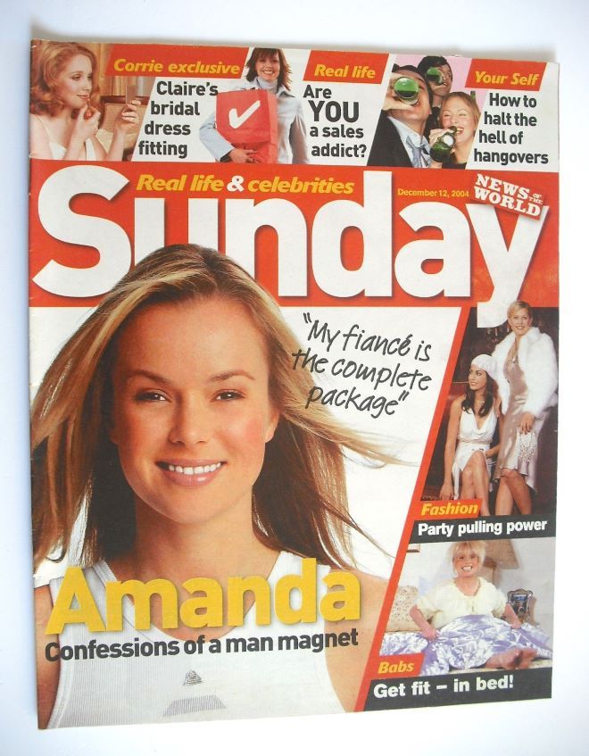 Sunday magazine - 12 December 2004 - Amanda Holden cover