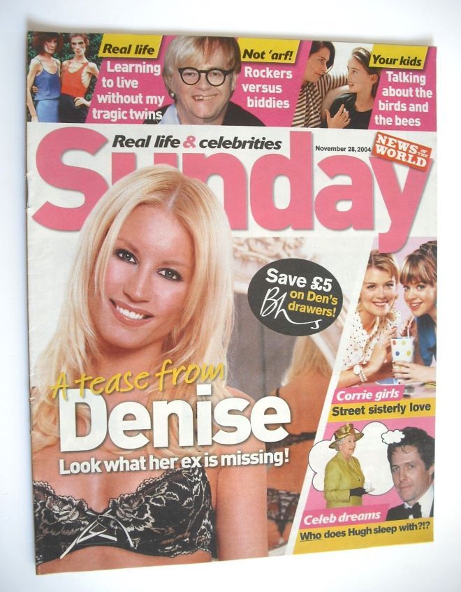 Sunday magazine - 28 November 2004 - Denise Van Outen cover