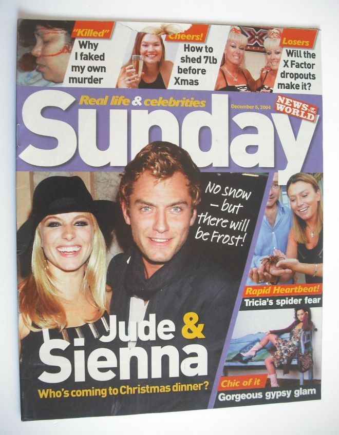 Sunday magazine - 5 December 2004 - Jude Law and Sienna Miller cover