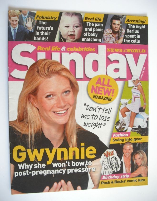 Sunday magazine - 24 October 2004 - Gwyneth Paltrow cover