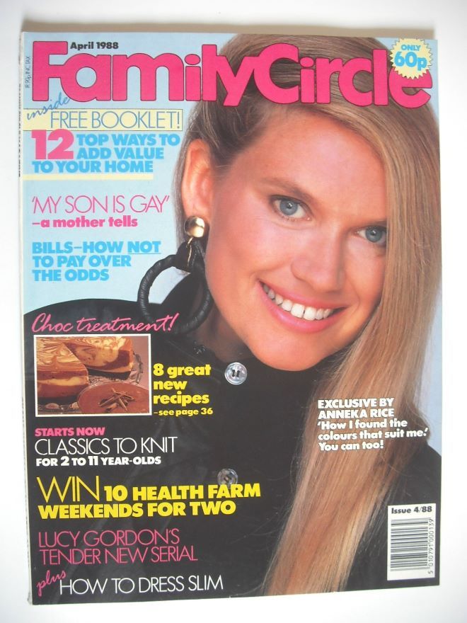 Family Circle magazine - April 1988 - Anneka Rice cover