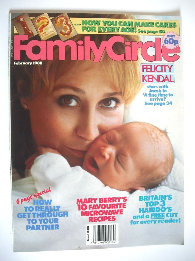 Family Circle magazine - February 1988 - Felicity Kendal cover