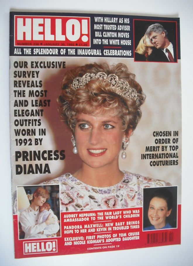 Hello! magazine - Princess Diana cover (30 January 1993 - Issue 238)