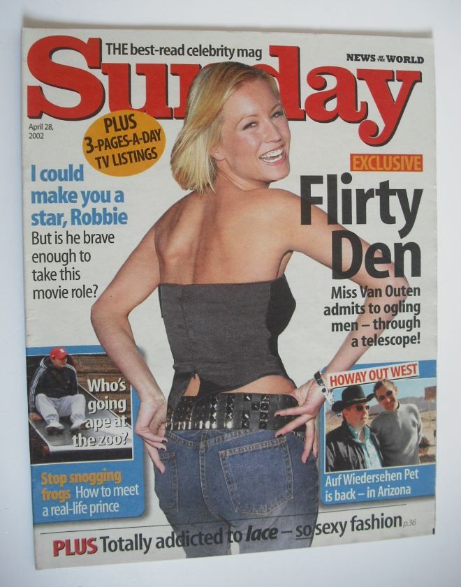 Sunday magazine - 28 April 2002 - Denise Van Outen cover