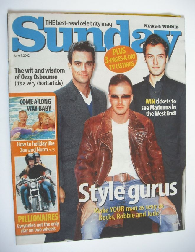 Sunday magazine - 9 June 2002 - Style Gurus cover