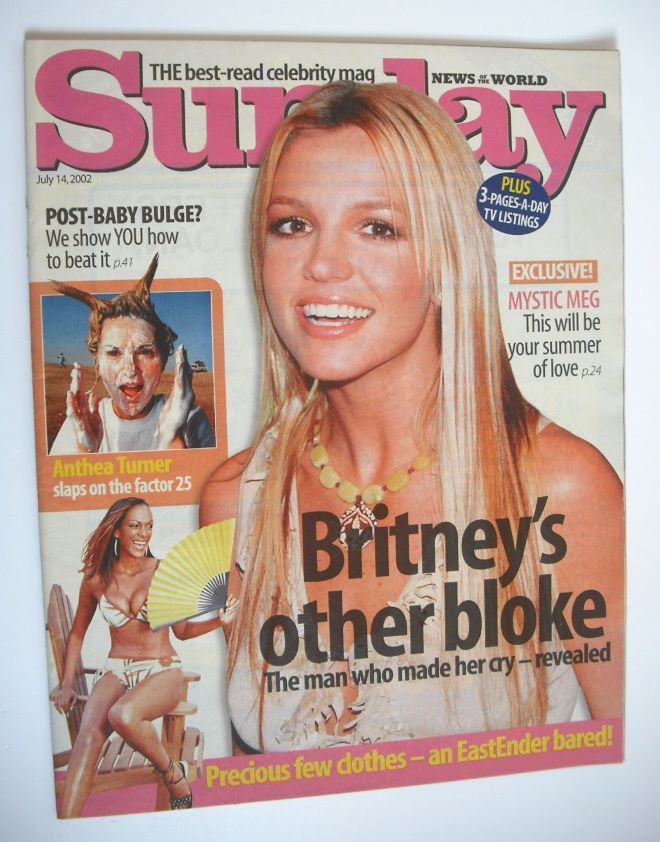 Sunday magazine - 14 July 2002 - Britney Spears cover