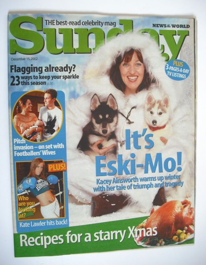 Sunday magazine - 15 December 2002 - Kacey Ainsworth cover