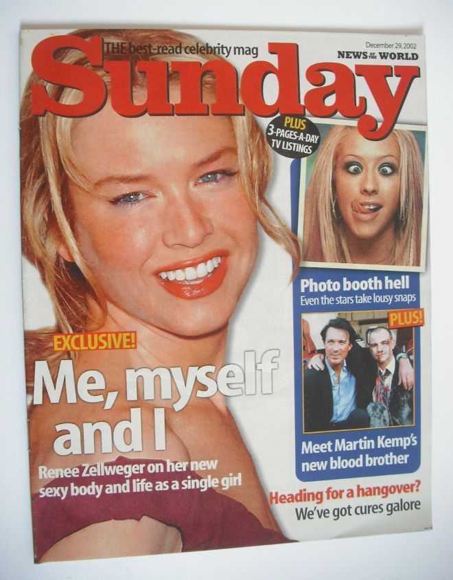 Sunday magazine - 29 December 2002 - Renee Zellweger cover