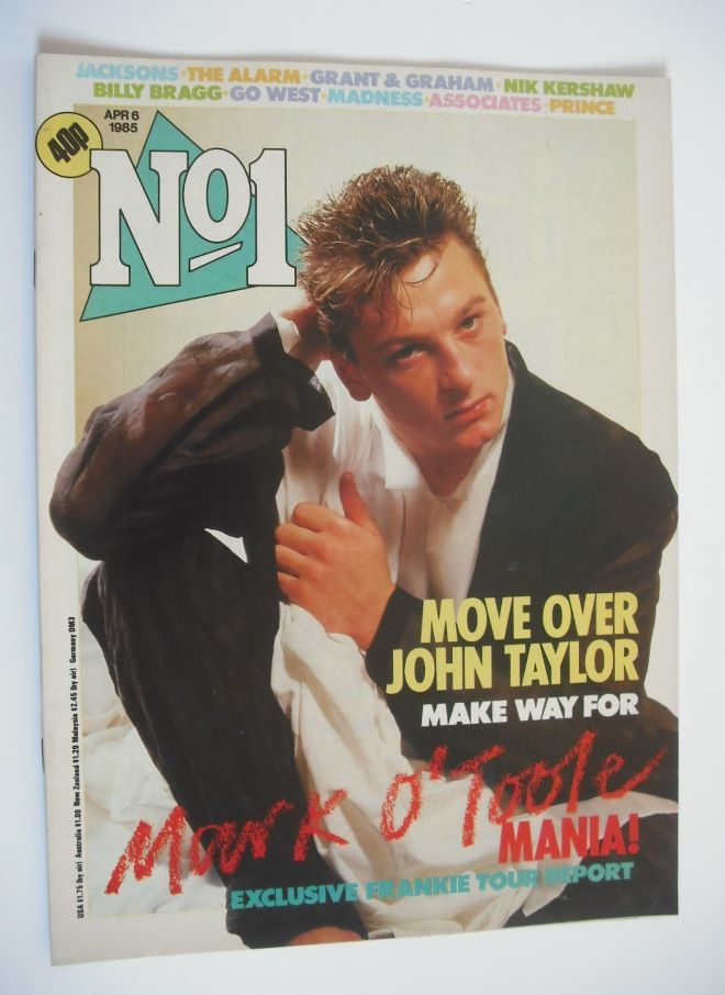 No 1 Magazine - Mark O'Toole cover (6 April 1985)