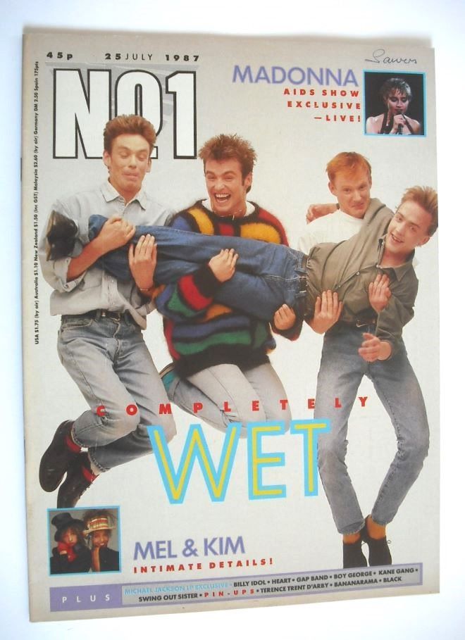 <!--1987-07-25-->No 1 Magazine - Wet Wet Wet cover (25 July 1987)