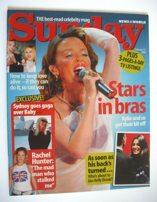 Sunday magazine - 17 February 2002 - Kylie Minogue cover