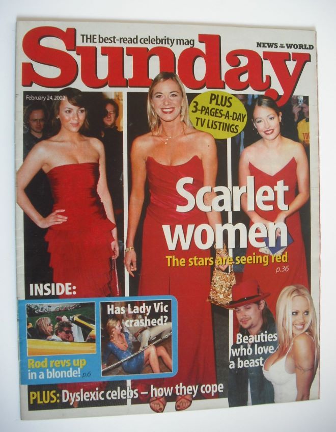 Sunday magazine - 24 February 2002 - Scarlet Women cover