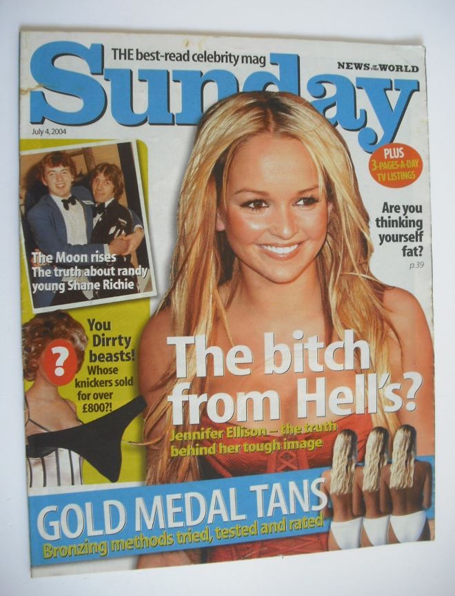 Sunday magazine - 4 July 2004 - Jennifer Ellison cover