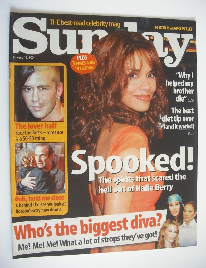 Sunday magazine - 18 January 2004 - Halle Berry cover