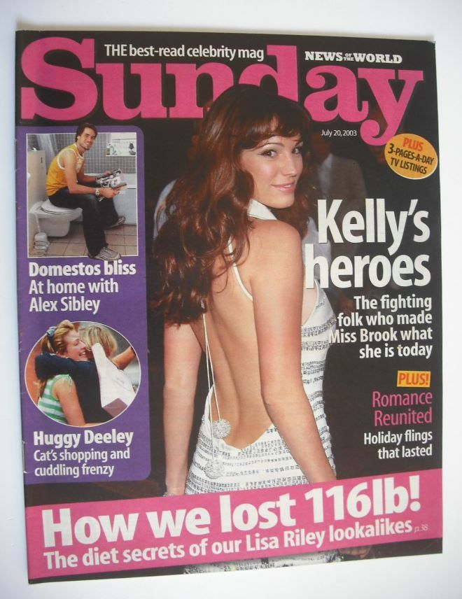 Sunday magazine - 20 July 2003 - Kelly Brook cover