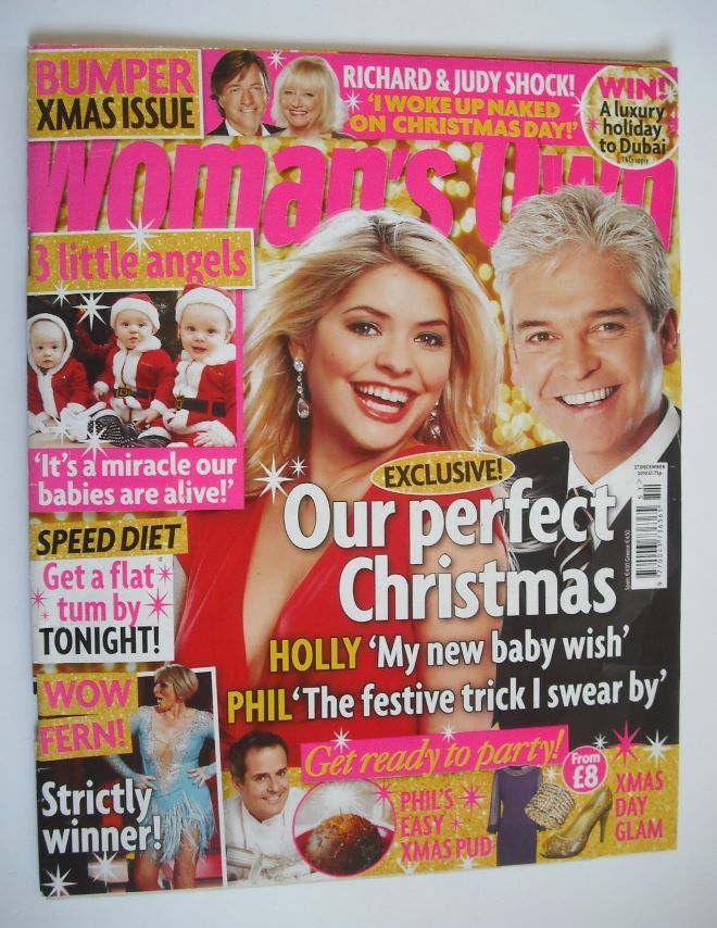 Woman's Own magazine - 27 December 2010 - Holly Willoughby and Phillip Schofield cover