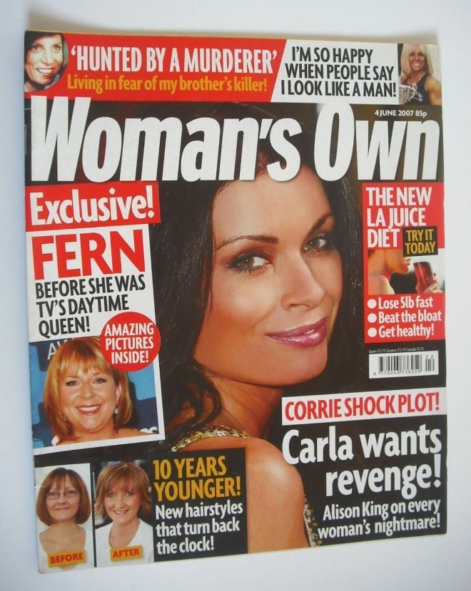 Woman's Own magazine - 4 June 2007 - Alison King cover