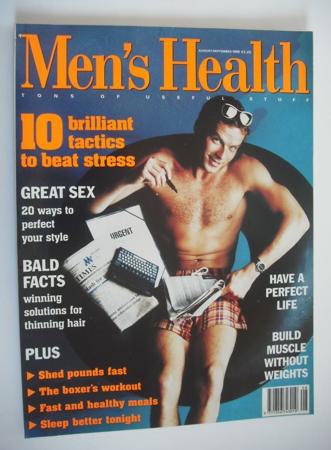 British Men's Health magazine - August/September 1995 - Bill Sanford cover