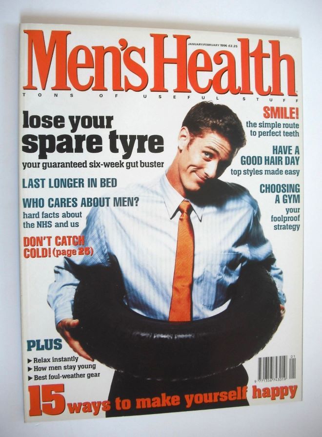 British Men's Health magazine - January/February 1996 - Eric Padilla cover