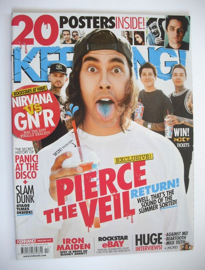 Kerrang magazine - Pierce The Veil cover (30 April 2016 - Issue 1617)