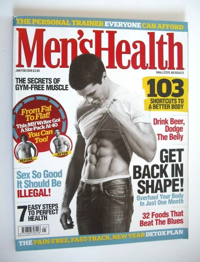 British Men's Health magazine - January/February 2009 - Lee Phillips cover