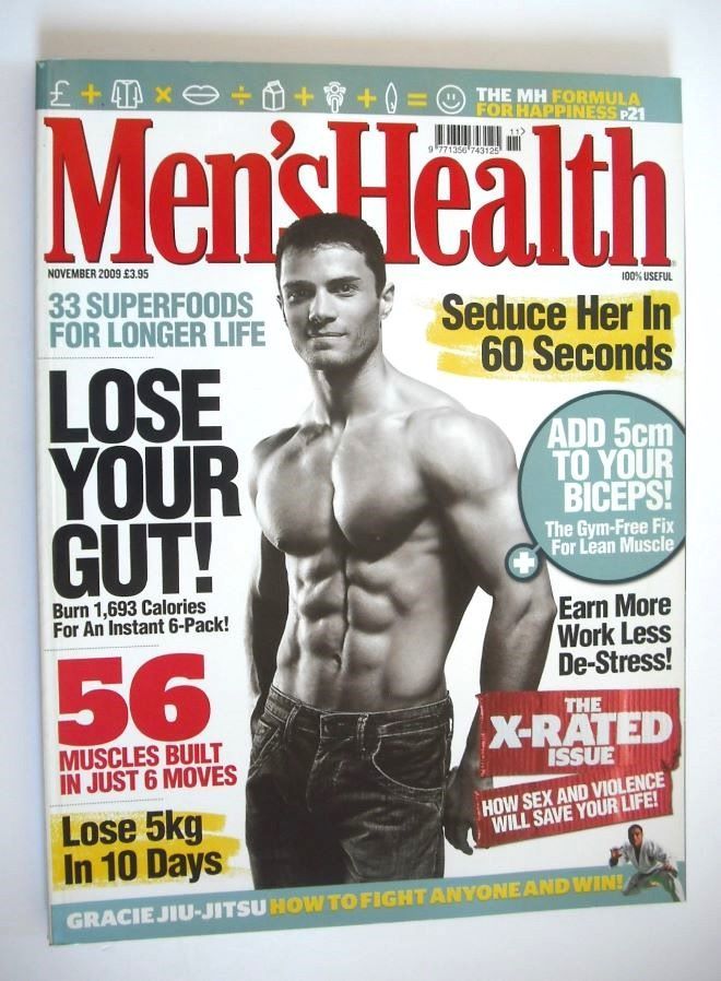 British Men's Health magazine - November 2009 - Michal Gronowski cover