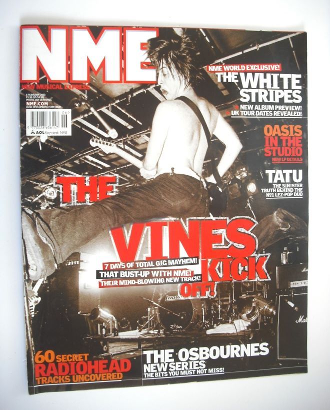 NME magazine - The Vines cover (8 February 2003)