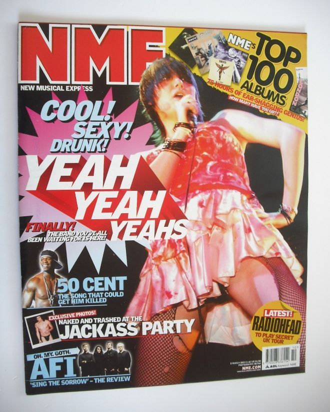 NME magazine - Yeah Yeah Yeahs cover (8 March 2003)