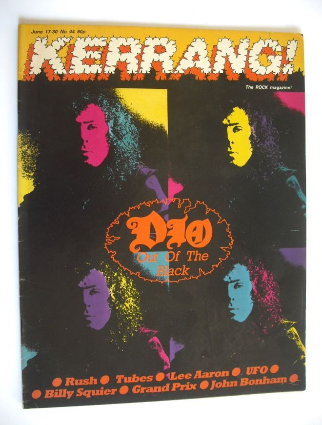 Kerrang magazine - Dio cover (17-30 June 1983 - Issue 44)