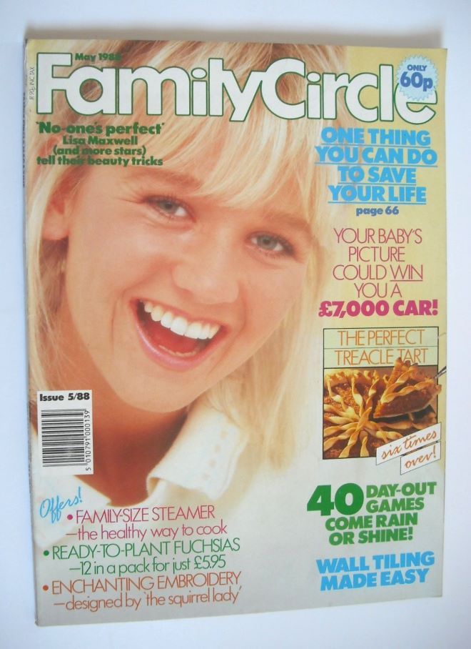 Family Circle magazine - May 1988 - Lisa Maxwell cover