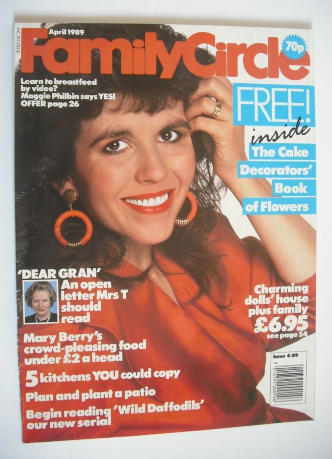 Family Circle magazine - April 1989 - Maggie Philbin cover