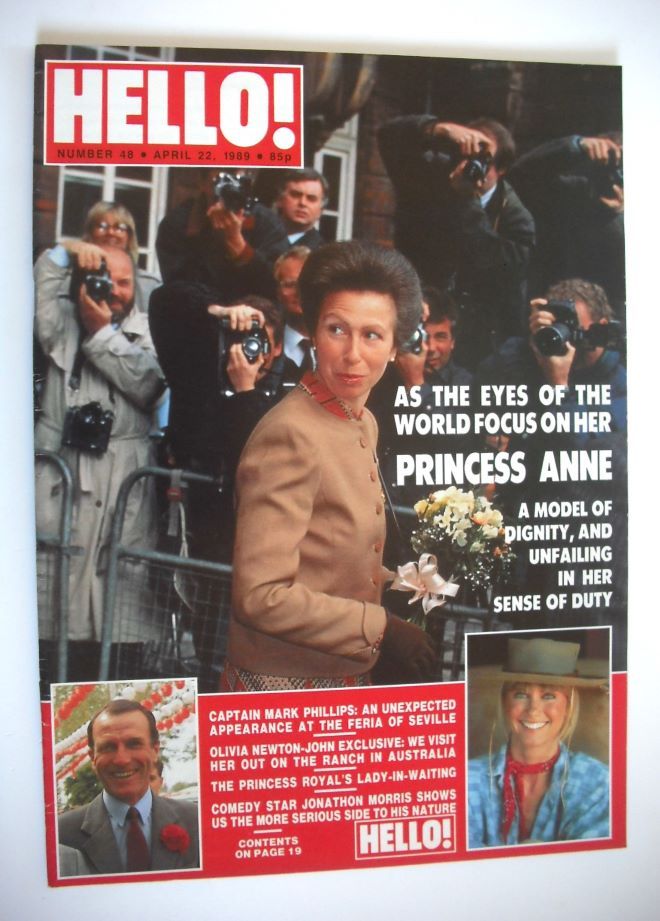 Hello! magazine - Princess Anne cover (22 April 1989 - Issue 48)