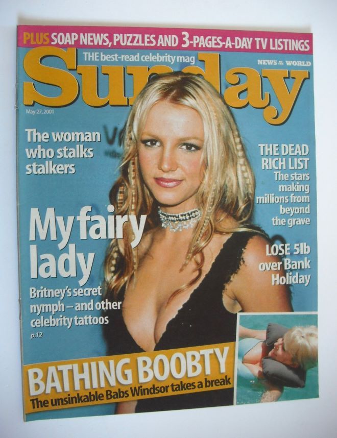 Sunday magazine - 27 May 2001 - Britney Spears cover
