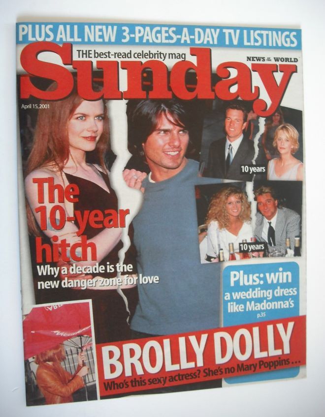 Sunday magazine - 15 April 2001 - The 10-Year Hitch cover