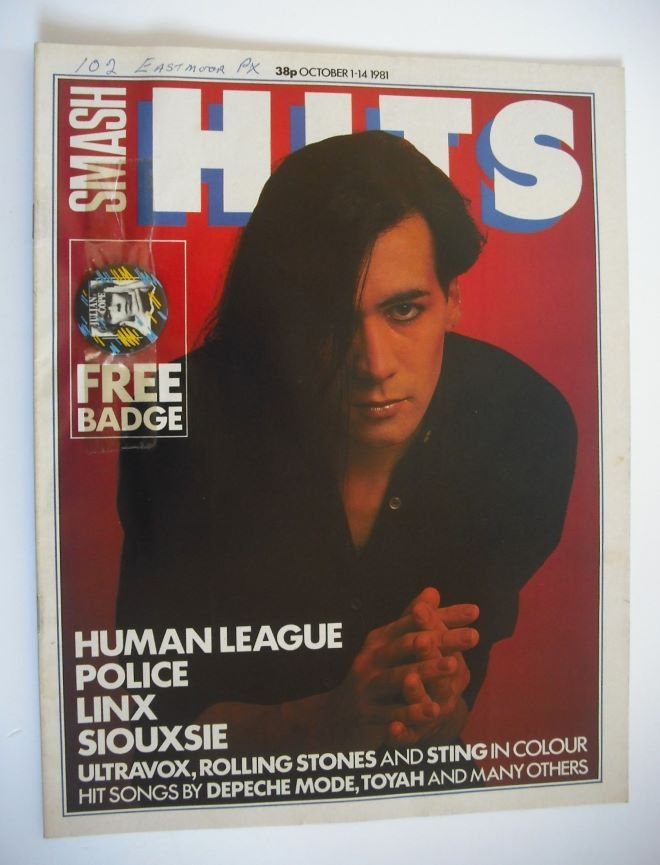 Smash Hits magazine - Human League cover (1-14 October 1981)