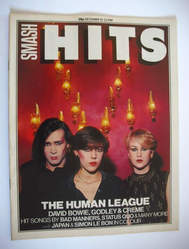 Smash Hits magazine - The Human League cover (10-23 December 1981)