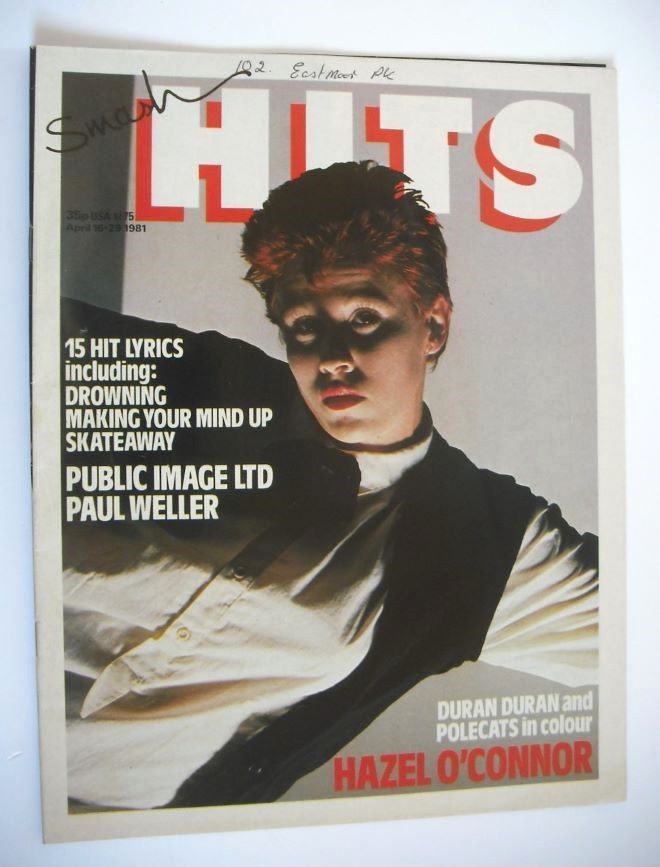 Smash Hits magazine - Hazel O'Connor cover (16-29 April 1981)