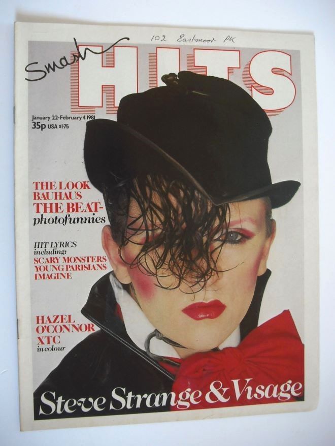 Smash Hits magazine - Steve Strange cover (22 January - 4 February 1981)