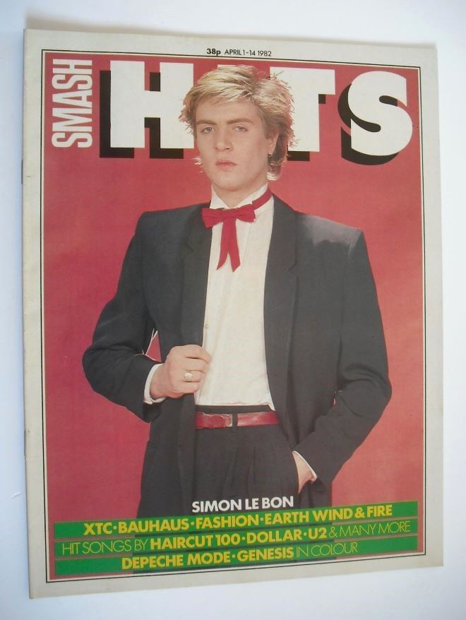 Smash Hits magazine - Simon Le Bon cover (1-14 April 1982)