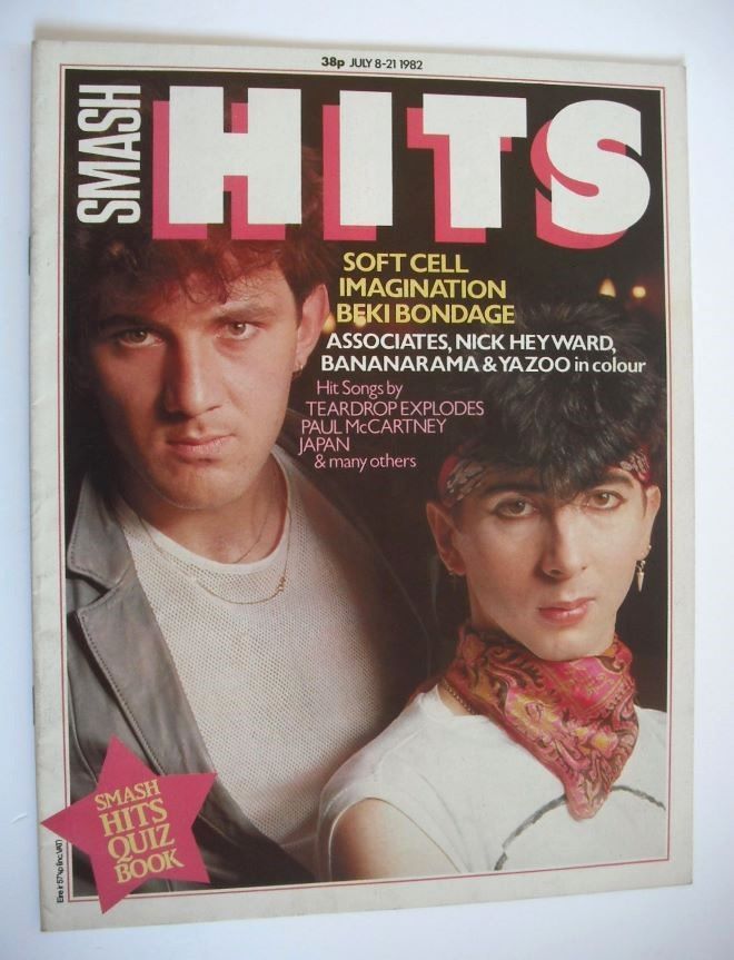 <!--1982-07-08-->Smash Hits magazine - Soft Cell cover (8-21 July 1982)