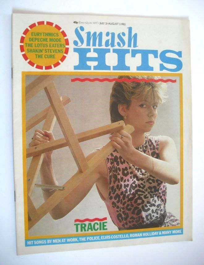 Smash Hits magazine - Tracie Young cover (21 July - 3 August 1983)