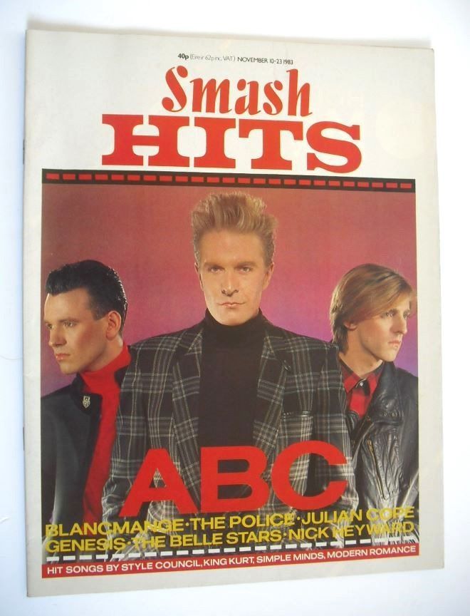 Smash Hits magazine - ABC cover (10-23 November 1983)