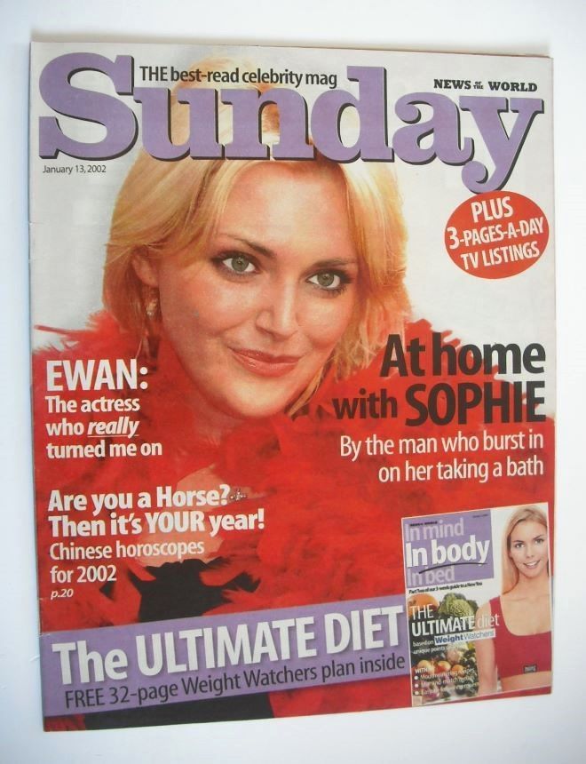Sunday magazine - 13 January 2002 - Sophie Dahl cover