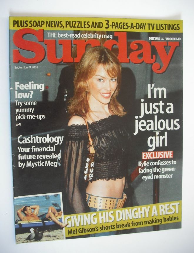 Sunday magazine - 9 September 2001 - Kylie Minogue cover