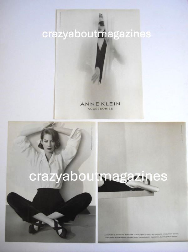 Anne Klein accessories advertisement page (ref. AK0001)