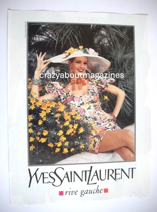 Yves Saint Laurent Rive Gauche original advertisement page (ref. YS0004)