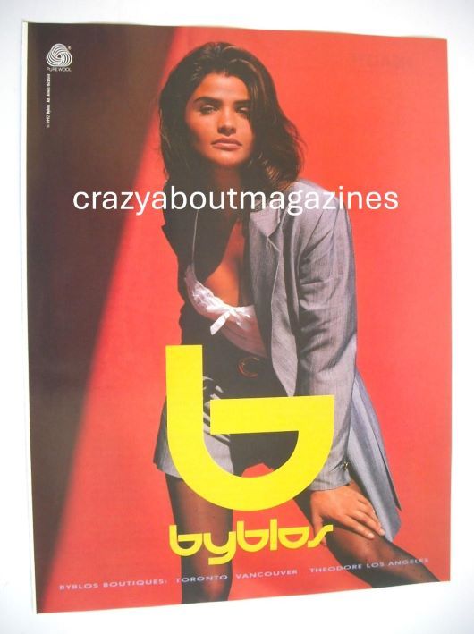 Byblos clothing advertisement page (ref. BY0001)