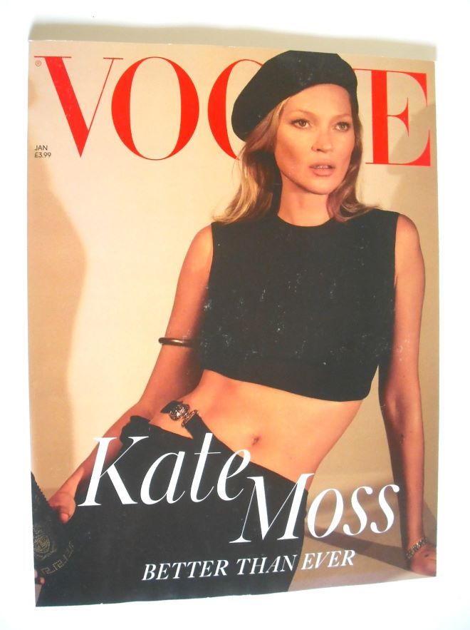 British Vogue magazine - January 2021 - Kate Moss cover (Subscriber's Issue)